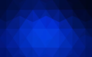 Üçgenler ve degrade origami tarzı oluşur koyu mavi köşeli tasarım deseni.