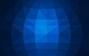 Üçgenler ve degrade origami tarzı oluşur koyu mavi köşeli tasarım deseni