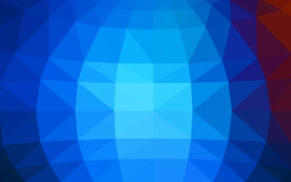 Светло-синий, красный многоугольный рисунок, состоящий из треугольников и градиента в стиле оригами — стоковый вектор