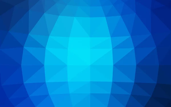 Modello di disegno poligonale azzurro, che consiste di triangoli e gradiente in stile origami — Vettoriale Stock