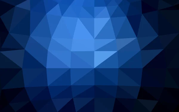 Padrão de design poligonal azul escuro, que consistem em triângulos e gradiente no estilo origami —  Vetores de Stock