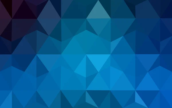 Motif de conception polygonale bleue, qui se composent de triangles et de dégradé dans le style origami . — Image vectorielle