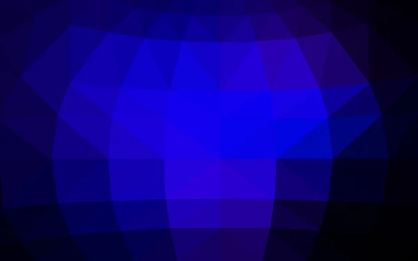 三角形と折り紙スタイルの勾配から成っている暗い青色のポリゴン デザイン パターン — ストックベクタ