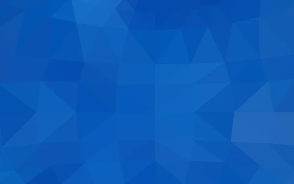 Modello di disegno poligonale azzurro, che consiste di triangoli e gradiente in stile origami — Vettoriale Stock