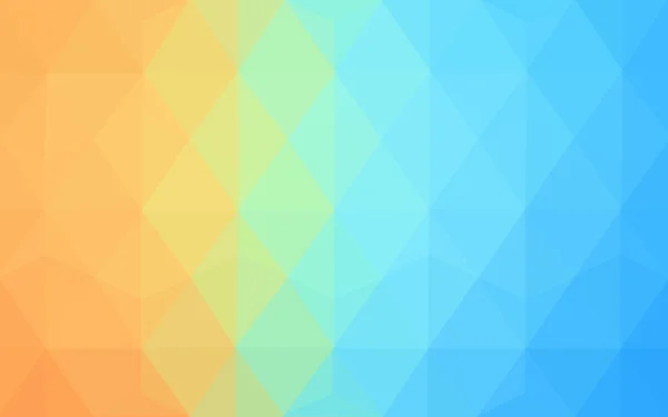 Multicolor blue, red polygonal design pattern, which consist of triangles and gradient in origami style. — Stock Vector