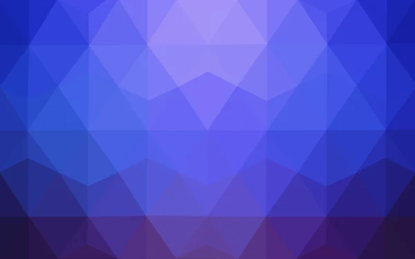 삼각형 및 그라데이션 종이 접기 스타일에서로 구성 된 블루 다각형 디자인 패턴. — 스톡 벡터