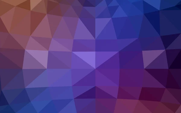 Azul claro, padrão de design poligonal vermelho, que consistem em triângulos e gradiente no estilo origami — Vetor de Stock