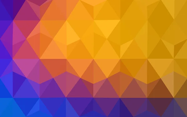 三角形と折り紙スタイルの勾配から成っている多色青、赤多角形デザイン パターン. — ストックベクタ