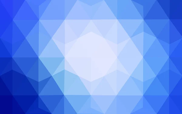 Motif de conception polygonale bleue, qui se composent de triangles et de dégradé dans le style origami . — Image vectorielle