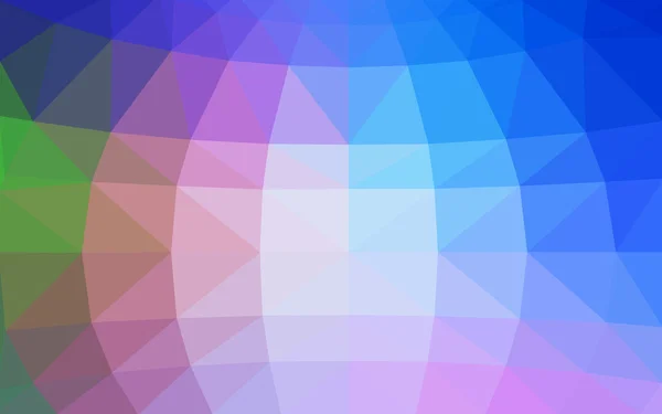 Světle modrá, červená polygonální návrhový vzor, které se skládají z trojúhelníků a gradient v origami stylu — Stockový vektor
