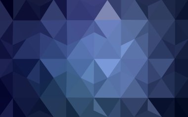 Üçgenler ve degrade origami tarzı oluşur koyu mavi köşeli tasarım deseni.