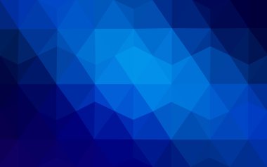 Üçgenler ve degrade origami tarzı oluşur mavi köşeli tasarım deseni.