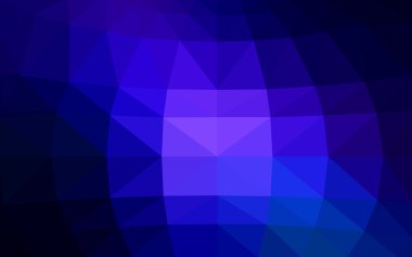 Üçgenler ve degrade origami tarzı oluşur koyu mavi köşeli tasarım deseni