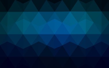 Üçgenler ve degrade origami tarzı oluşur koyu mavi köşeli tasarım deseni.