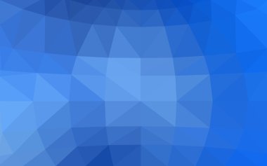 Üçgenler ve degrade origami tarzında oluşan ışık mavi köşeli tasarım deseni