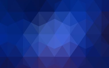 Üçgenler ve degrade origami tarzı oluşur koyu mavi köşeli tasarım deseni.