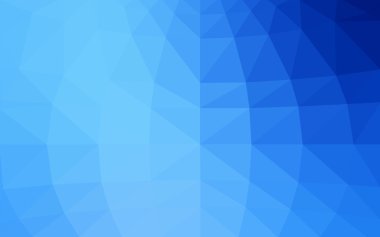 Üçgenler ve degrade origami tarzında oluşan ışık mavi köşeli tasarım deseni