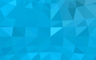 Üçgenler ve degrade origami tarzında oluşan ışık mavi köşeli tasarım deseni