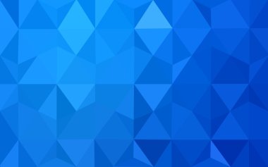 Üçgenler ve degrade origami tarzı oluşur mavi köşeli tasarım deseni.