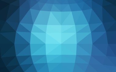 Üçgenler ve degrade origami tarzında oluşan ışık mavi köşeli tasarım deseni