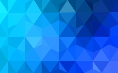 Üçgenler ve degrade origami tarzı oluşur mavi köşeli tasarım deseni.