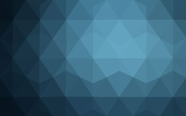 Üçgenler ve degrade origami tarzı oluşur koyu mavi köşeli tasarım deseni.