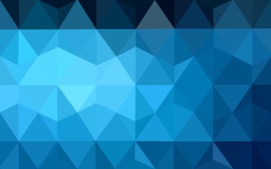 Üçgenler ve degrade origami tarzı oluşur koyu mavi köşeli tasarım deseni.