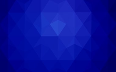 Üçgenler ve degrade origami tarzı oluşur koyu mavi köşeli tasarım deseni.