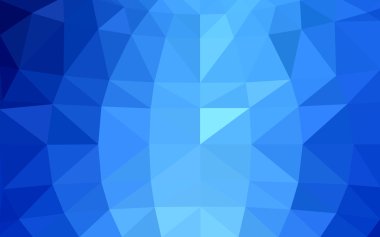 Üçgenler ve degrade origami tarzında oluşan ışık mavi köşeli tasarım deseni