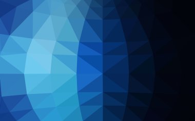 Üçgenler ve degrade origami tarzı oluşur koyu mavi köşeli tasarım deseni