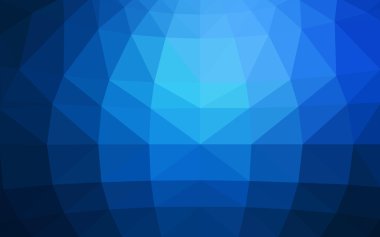 Üçgenler ve degrade origami tarzı oluşur koyu mavi köşeli tasarım deseni