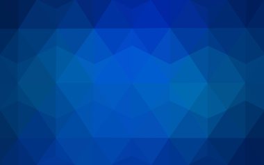 Üçgenler ve degrade origami tarzı oluşur mavi köşeli tasarım deseni.