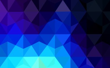 Üçgenler ve degrade origami tarzı oluşur koyu mavi köşeli tasarım deseni.