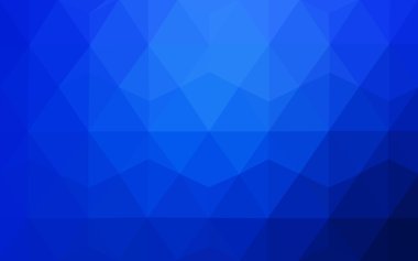 Üçgenler ve degrade origami tarzı oluşur mavi köşeli tasarım deseni.