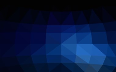 Üçgenler ve degrade origami tarzı oluşur koyu mavi köşeli tasarım deseni