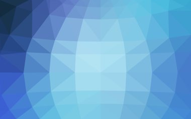 Üçgenler ve degrade origami tarzında oluşan ışık mavi köşeli tasarım deseni