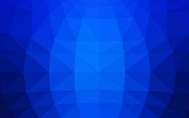 Üçgenler ve degrade origami tarzında oluşan ışık mavi köşeli tasarım deseni