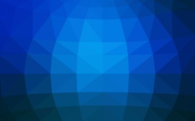 Üçgenler ve degrade origami tarzında oluşan ışık mavi köşeli tasarım deseni