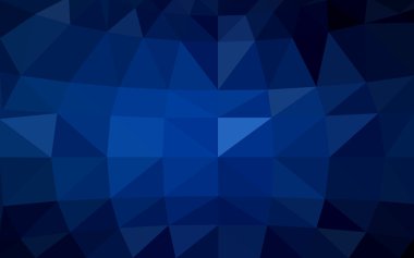 Üçgenler ve degrade origami tarzı oluşur koyu mavi köşeli tasarım deseni