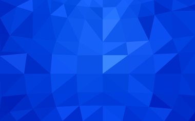 Üçgenler ve degrade origami tarzında oluşan ışık mavi köşeli tasarım deseni