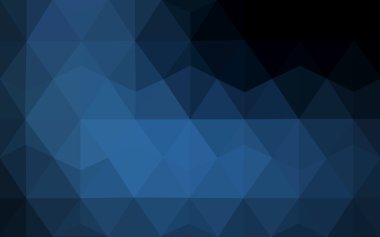 Üçgenler ve degrade origami tarzı oluşur koyu mavi köşeli tasarım deseni.