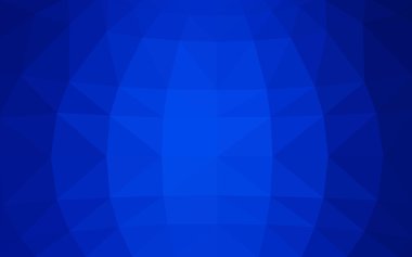 Üçgenler ve degrade origami tarzında oluşan ışık mavi köşeli tasarım deseni