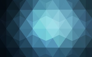 Üçgenler ve degrade origami tarzı oluşur koyu mavi köşeli tasarım deseni.