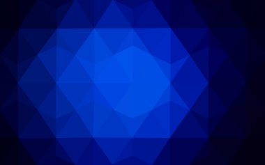 Üçgenler ve degrade origami tarzı oluşur koyu mavi köşeli tasarım deseni.