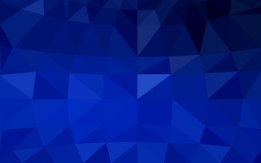 Üçgenler ve degrade origami tarzı oluşur koyu mavi köşeli tasarım deseni