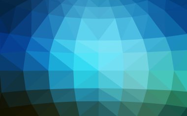 Üçgenler ve degrade origami tarzı oluşur koyu mavi köşeli tasarım deseni