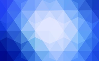 Üçgenler ve degrade origami tarzı oluşur mavi köşeli tasarım deseni.