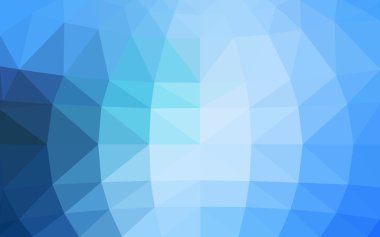 Üçgenler ve degrade origami tarzında oluşan ışık mavi köşeli tasarım deseni