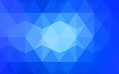 Üçgenler ve degrade origami tarzı oluşur mavi köşeli tasarım deseni.