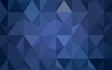 Üçgenler ve degrade origami tarzı oluşur mavi köşeli tasarım deseni.